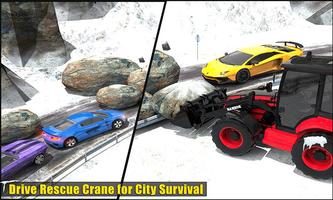 Snow Heavy Excavator Rescue स्क्रीनशॉट 2