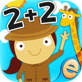 Animal Math Games for Kids icône