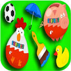 Учим цвета Surprise eggs для детей icône