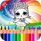 Surprise lool dolls coloring book icône