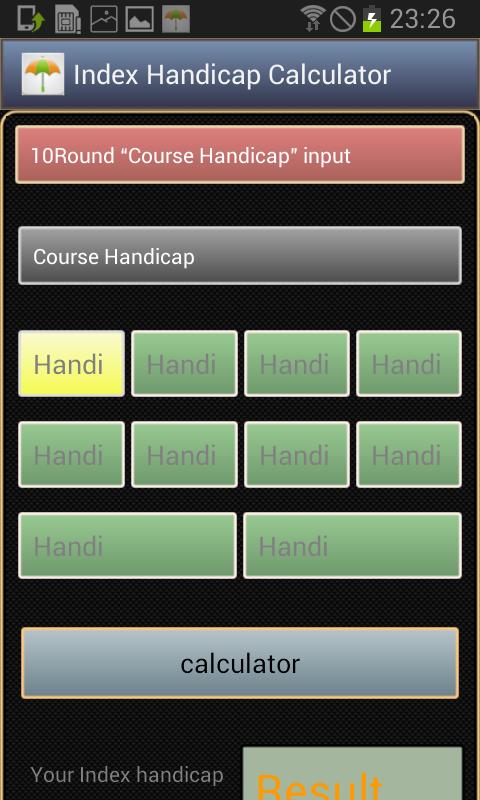 Golf Handicap Calculator for Android - APK Download