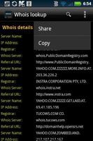 Whois Lookup captura de pantalla 2