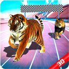 Animaux sauvages Racing 3D icône