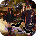 Cadılar Bayramı Cadı Montaj simgesi
