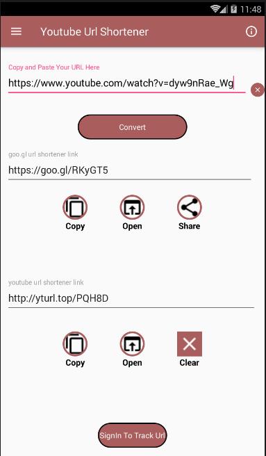 Youtube URL Shortener - Google - Goo.gl and custom for Android - APK  Download