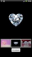 Diamond Heart Live Wallpaper imagem de tela 1