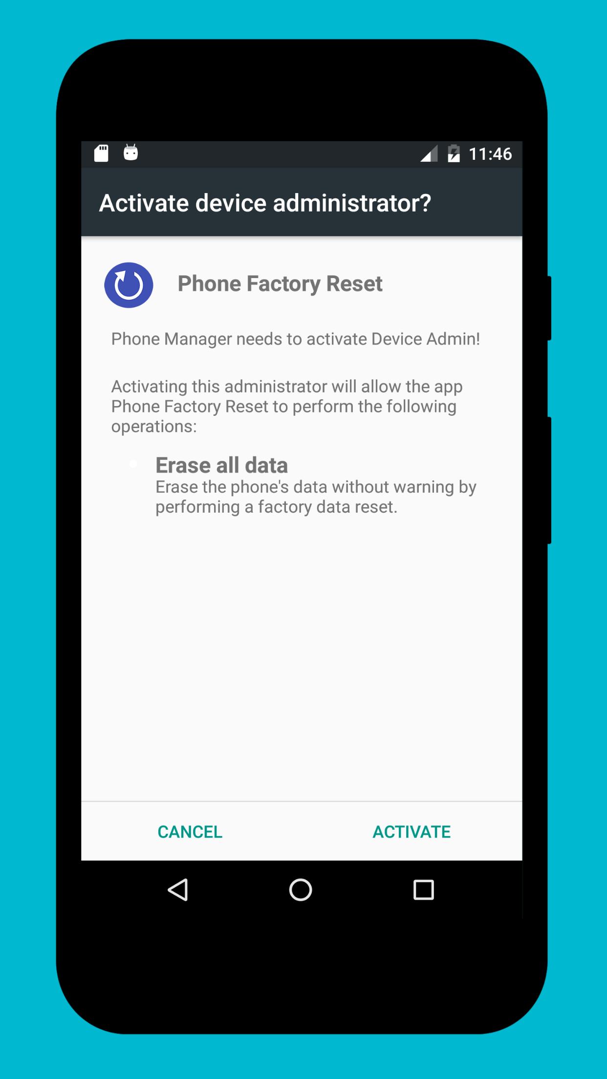 Phone Factory Reset für Android - APK herunterladen