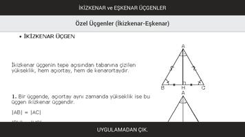 İkizkenar ve Eşkenar Üçgenler poster