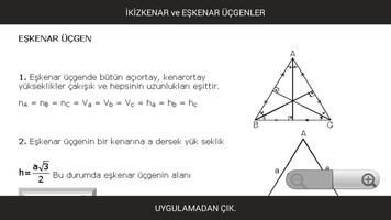 1 Schermata İkizkenar ve Eşkenar Üçgenler