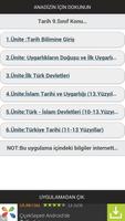 9.sınıf Tarih Konu Anlatımı capture d'écran 1