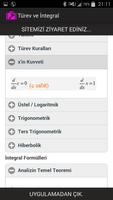 Türev ve İntegral capture d'écran 1