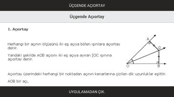 Poster Üçgende Açıortay