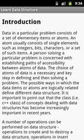 1 Schermata Data Structure