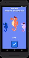 Hungry Seahorse - 8bit Retro Arcade Game تصوير الشاشة 3