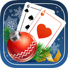 Solitaire Game. Christmas Free ícone