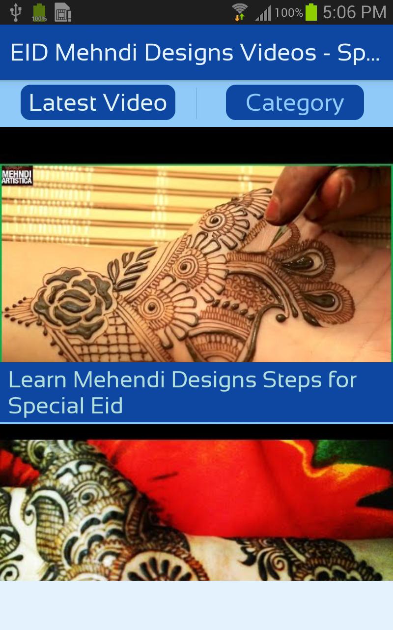 Eid Mehndi Designs Videos Special Eid Ki Mehandi For Android