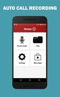 Auto Call Audio Recorder Free Affiche