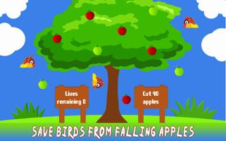 Fruit Cut: Classic Bird Rescue Game For Kids-poster