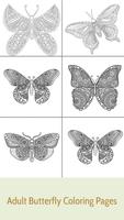 Adult Butterfly Coloring Pages capture d'écran 1