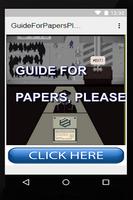 Guide for Papers, Please Cartaz