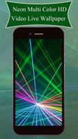 Neon Multi Color HD Video Live Wallpaper poster