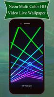 Neon Multi Color HD Video Live Wallpaper capture d'écran 1