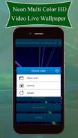 Neon Multi Color HD Video Live Wallpaper capture d'écran 3