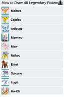 How to Draw All Legendary Pokemon скриншот 1