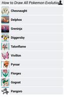 How to Draw All Pokemon Evolution تصوير الشاشة 1