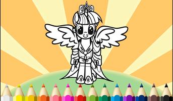 Little Pony Coloring book kids скриншот 1