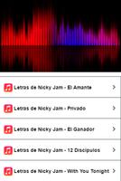Nicky Jam Letras de El Amante poster