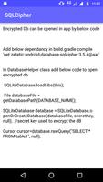 SQLCipher Encryption ภาพหน้าจอ 2