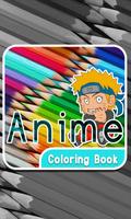 Anime Coloring Book Affiche