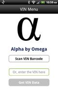 Alpha Omega - VIN Barcode Scan plakat