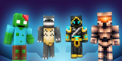 Skins for Minecraft PE (Skinseed) Affiche