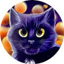 Blue cat live wallpaper APK