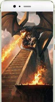 Fiery dragon live wallpaper screenshot 1