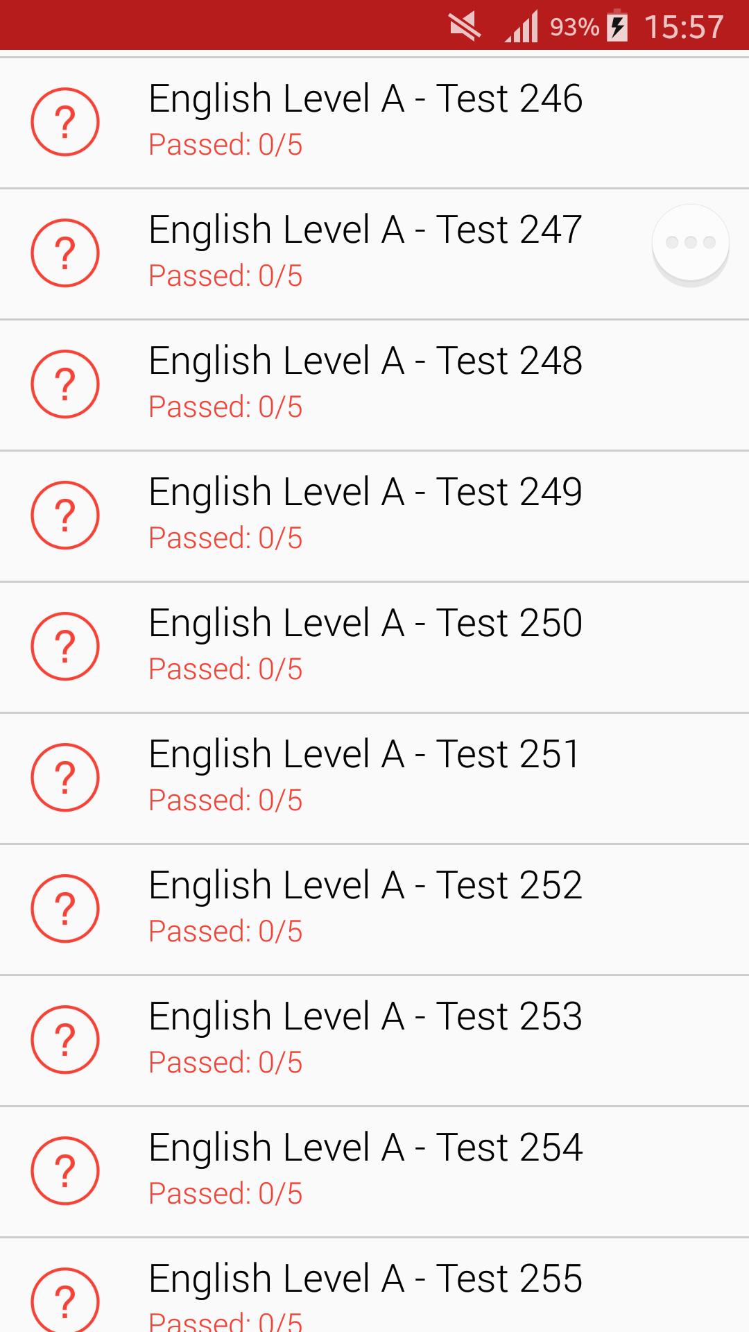 C test english