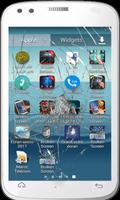 Cracked Screen Prank Affiche