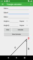 Triangle calculator Cartaz