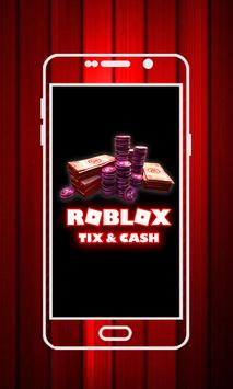 Robux For Roblox Cash And Tix Tips Tricks Guide Apk 1 0