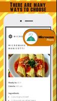 Microwave Cooking Recipes capture d'écran 2