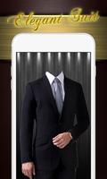 Elegant Man Suit Photo Montage Affiche