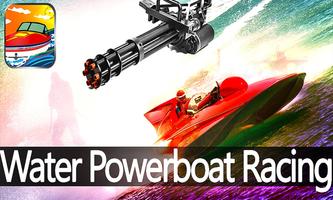 Water Powerboat racing Cartaz