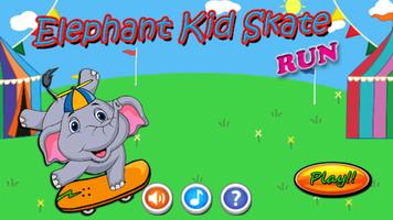 Elephant Kid Skate Run capture d'écran 2