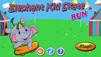 Elephant Kid Skate Run اسکرین شاٹ 2