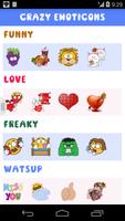 Crazy emoticons for chats Affiche