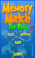 Memory Match For Kids capture d'écran 1
