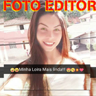 Editor De Foto Colagens Texto Efeito Snap Espelho ไอคอน