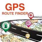 GPS路線查找器和導航 圖標
